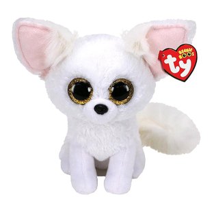 Детская игрушка мягконабивная TY Beanie Boo's 36225 Белая лиса "FENNEC" 15см