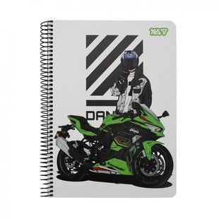 Тетрадь для записей Yes А5/80 ед. спираль "Moto" (152299)