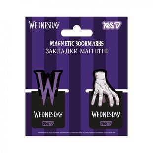 Закладки магнітні Yes "Wednesday", висікання, 2 шт (708818)