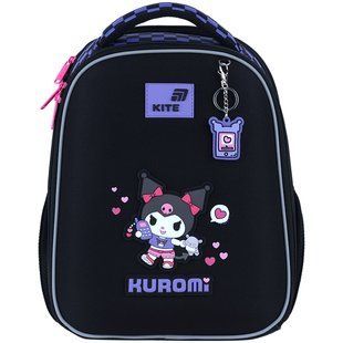 Рюкзак школьный каркасный Kite Education Kuromi (HK26-555S-3), Чорний