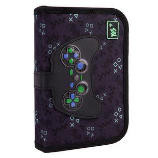 Пенал жесткий YES одинарный с двумя клапанами HP-04 Game On! (533629)