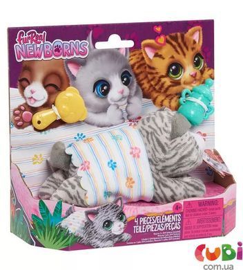 Интерактивная игрушка FURREAL серии "Newborns" &ndash; КОТЕНОК, комбинированый
