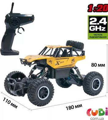 Автомобіль OFF-ROAD CRAWLER з р/к - ROCK SPORT (золотий, акум. 3,6V, метал. корпус, 1:20)