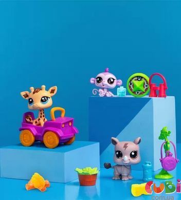 Ігровий набір LITTLEST PET SHOP &ndash; САФАРІ (3 фігурки, аксесуари), комбінований