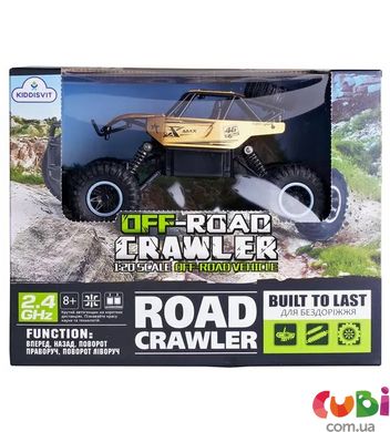 Автомобіль OFF-ROAD CRAWLER з р/к - ROCK SPORT (золотий, акум. 3,6V, метал. корпус, 1:20)