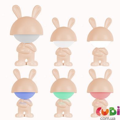 Светильник-ночник LED с аккумулятором Kite Dreamy Bunny K25-315-1-4, персиковый цвет