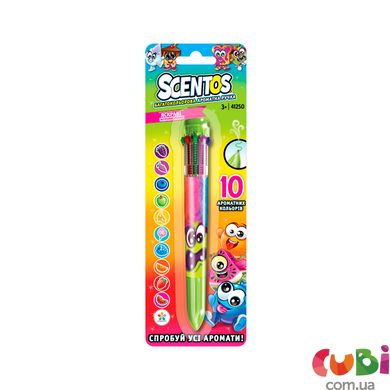 Многоцветная ароматная шариковая ручка - ВОЛШЕБНОЕ НАСТРОЕНИЕ (10 цветов)