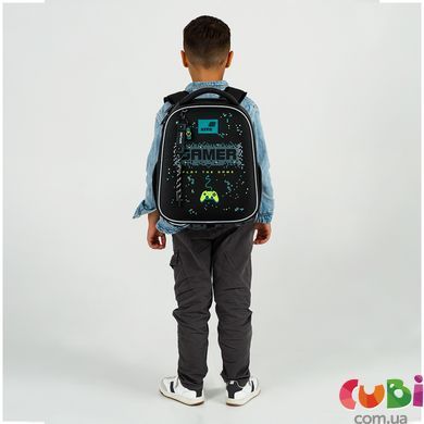 Рюкзак Kite Education каркасний 555 Play the Game (K26-555S-9), Чорний