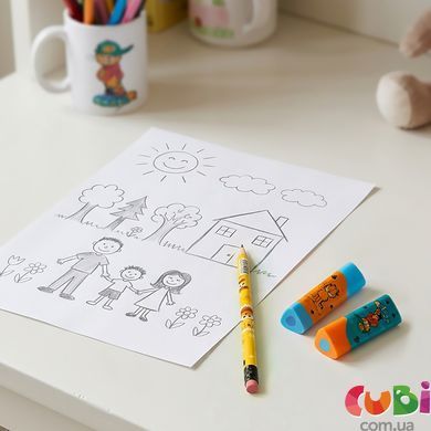 Гумка кольорова Kite Garfield (GF26-1269), асорті