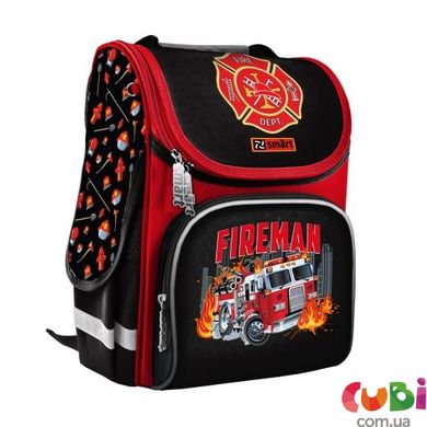 559015 Рюкзак шкільний каркасний Smart PG-11 Fireman