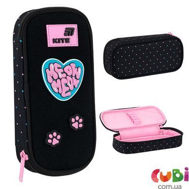 Набір рюкзак + пенал +сумка для взуття Kite 724 Pretty Kitty (SET_K26-724S-1), Чорний