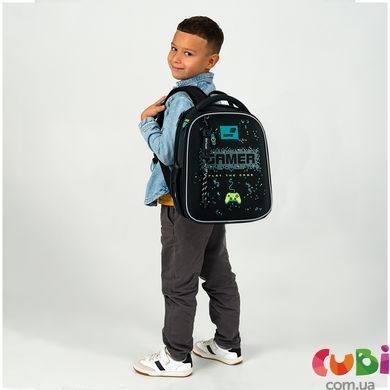 Рюкзак Kite Education каркасний 555 Play the Game (K26-555S-9), Чорний