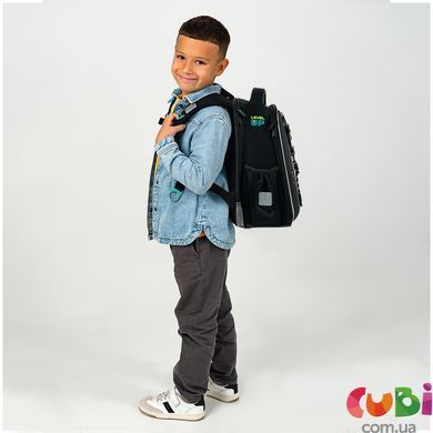Рюкзак Kite Education каркасний 555 Play the Game (K26-555S-9), Чорний