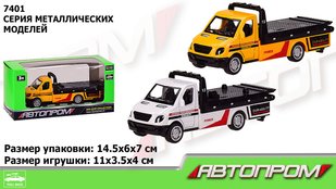 Машина АВТОПРОМ, евакуатор 1:50, 2 кольори (7401)