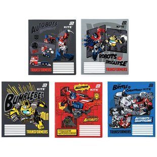 Зошит шкільний Kite Transformers (TF26-232), 12 аркушів, клітинка