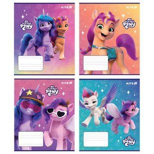 Тетрадь школьная Kite My Little Pony LP25-235, 12 листов, с косой линией