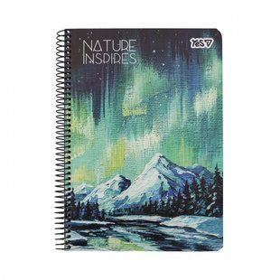 Тетрадь для записей Yes А5/80 ед. спираль "Nature inspires" (152266)