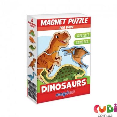 Magnets puzzle для ребенка Dino ML4031-33 EN