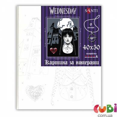 Картина за номерами SANTI Wednesday. Nevermore Academy, 40 50см, 955059