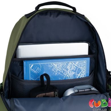 Рюкзак GoPack Education Teens 186, Цвет Хаки, комбинированый