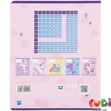 Тетрадь школьная Kite My Little Pony LP25-232, 12 листов, в клетку