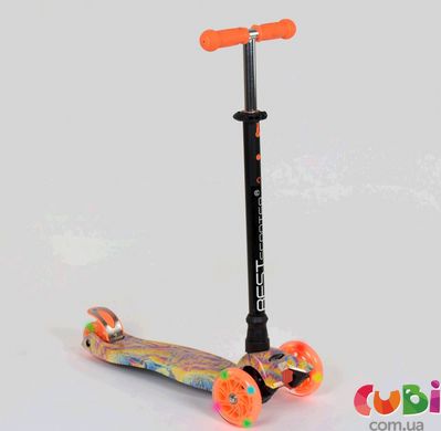 Самокат А 25597 779-1340 MAXI Best Scooter пластмассовый, 4 колеса PU, СВЕТ