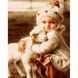 Набір для розпису по номерах Дівчинка та козеня Strateg розміром 40х50 см (GS974), комбінований