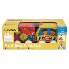 Машинки Pull-back (шкільний автобус тапожежна машина), KA10835-GB Baby K’s Kids