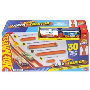 Великий набір доріжок для треку з 2 машинками серії Track Creator Hot Wheels (JDW42)