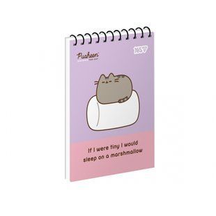 Тетрадь для записей Yes А6/80 ед.спираль "Pusheen" ВДЛ (152324)