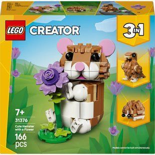 Конструктор Lego Creator Чарівний хом'як з квіткою (31376)