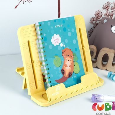 Підставка для книг Kite, пластикова, жовта (K25-330-5)