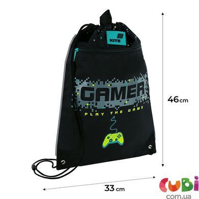 Сумка для обуви Kite 601M Play the Game (K26-601M-10), Чорний