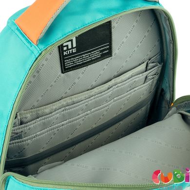Рюкзак подростковый Kite Education K22-905M-6, зелений, помаранчевий, хакі, сірий