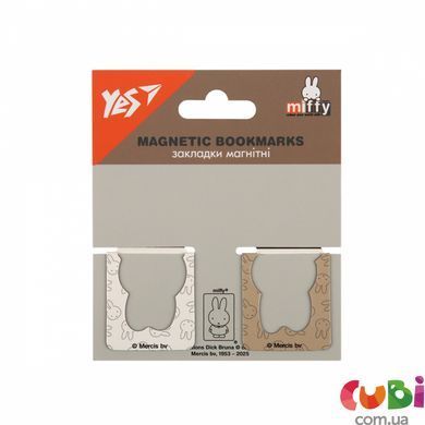 Закладки магнитные YES "Miffy", вырубка, 2 шт (708398)