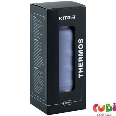 Термос Kite 500 мл серо-фиолетовый (K24-1204-3)