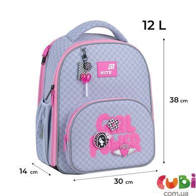 Рюкзак Kite Education каркасный 556 Girl's Power (K26-556M-1), сірий
