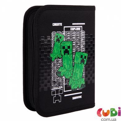 Пенал жесткий YES одинарный без клапана HP-02 Minecraft Game (533651), комбинированый