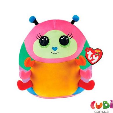 Детская мягкая игрушка TY SQUISH-A-BOOS 39237 Жучок CATERPILLAR 20 см, 39237