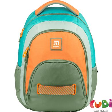 Рюкзак Kite Education teens 905M-6, зелений, помаранчевий, хакі, сірий