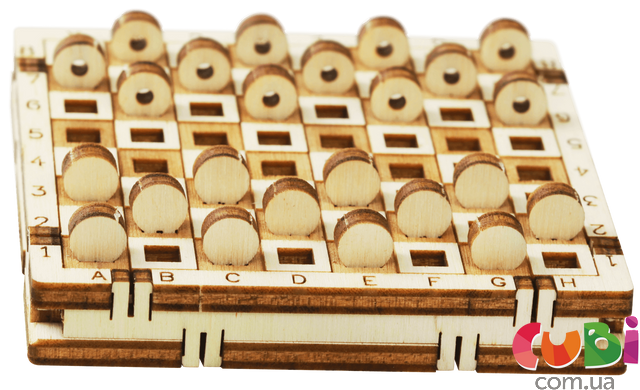 Конструктор деревянный Mr.Playwood Игра Шашки (10307)