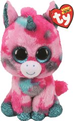 Дитяча іграшка м’яконабивна TY Beanie Boo's 36313 Рожево-блакитний єдиноріг "UNICORN" 15см