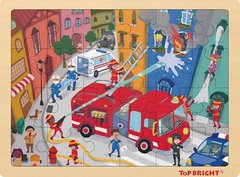 Деревянный пазл Top Bright Пожарная машина (120395)
