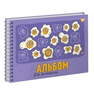 Альбом для малювання Yes А4 20арк./100 спіраль Funny faces УФ-виб. (130568)