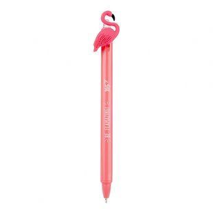 Ручка шариковая YES Caribbean flamingo 0,7 мм синяя автоматическая (411996)