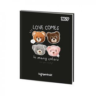 Щоденник шкільний Yes Bear Love інтегральний, A5, 40 аркушів (911739)