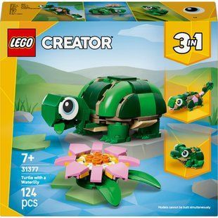 Конструктор Lego Creator Черепаха с цветком водяной лилии (31377)