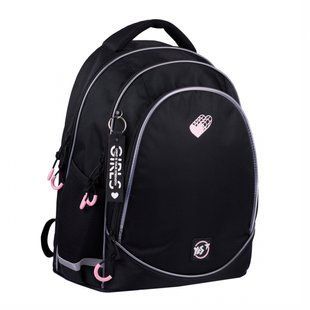 Школьный рюкзак YES TS-52 Pink Heart LED (550037), комбинированый