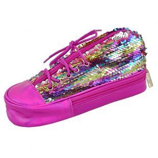 Пенал мягкий YES TP-24 ''Sneakers with sequins'' rainbow (532722)