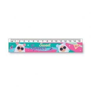 Линейка 15см YES Cosmic girl, 370593